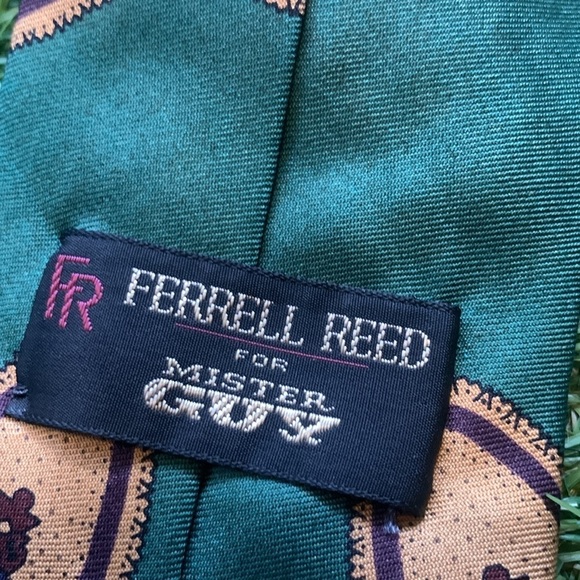 Handmade Silk Ferrell Reed for Mister Guy Vintage Men’s Neck Tie Formal Business - Picture 6 of 8